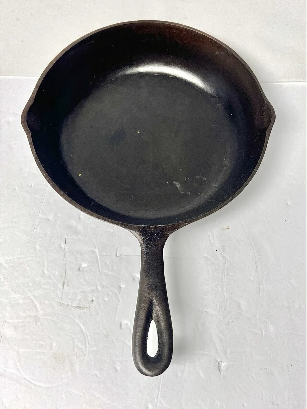 Unmarked Birmingham Stove 8-1/6 Inch Cast Iron Skillet Single Notch 1930’s